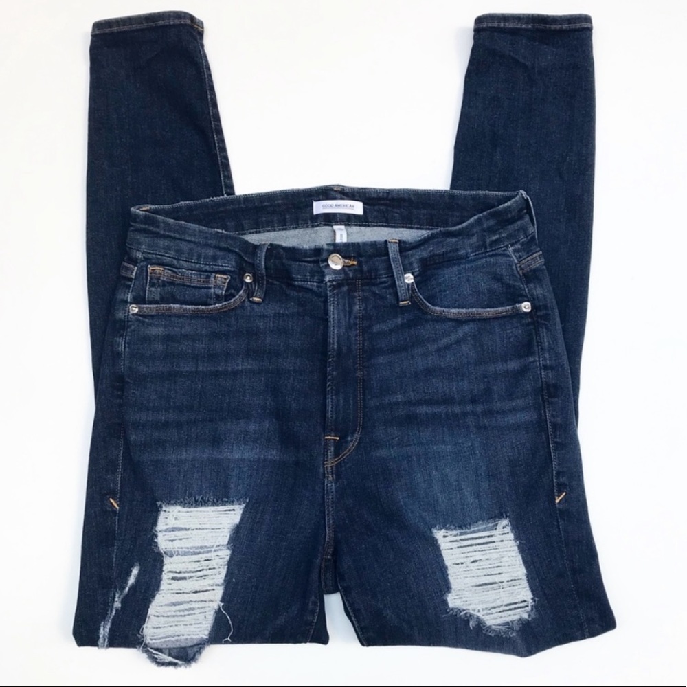 Good American good legs high waist skinny jeans 16